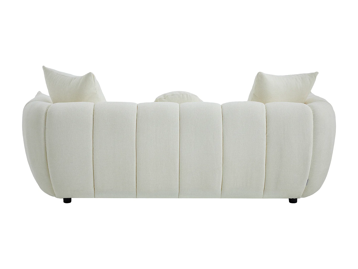 Canapé 3 places en tissu texturé beige GONOLON