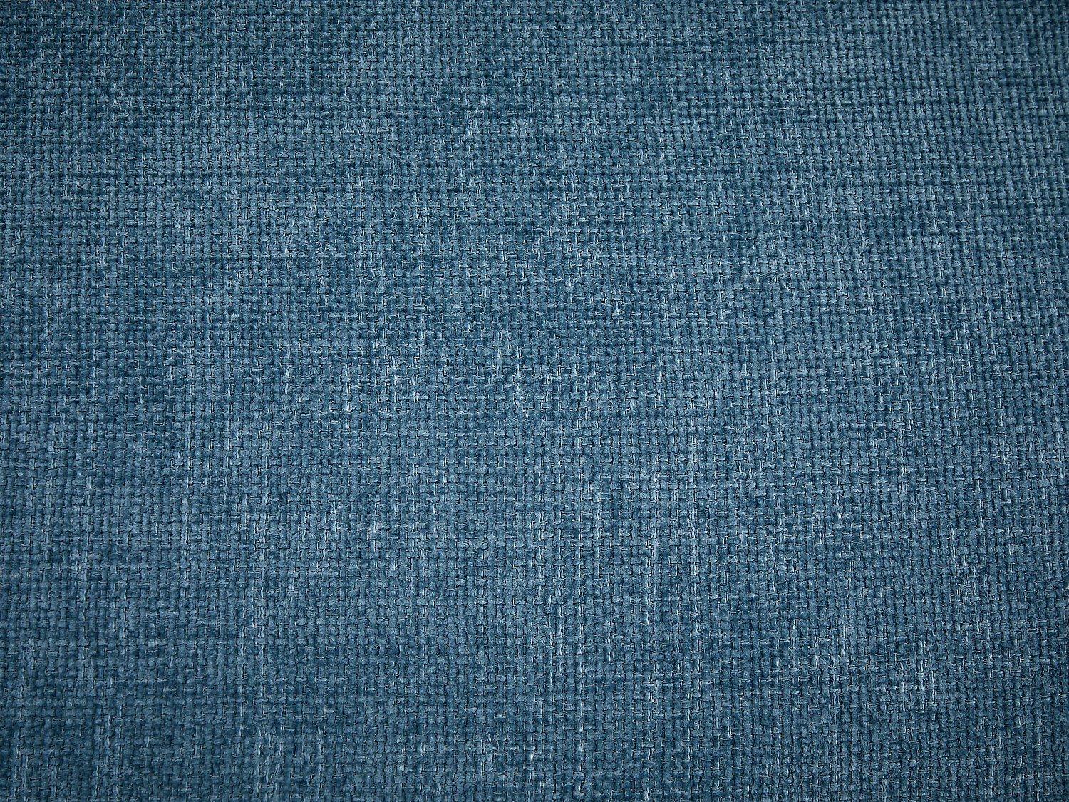 Canapé 3 places convertible express  - Couchage 140 cm - Matelas 12 cm  mémoire de forme en tissu texturé bleu BAGOMI