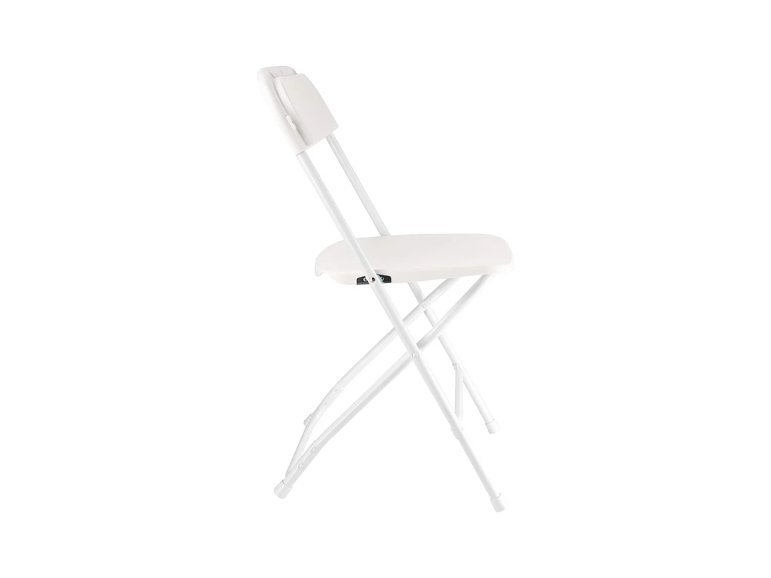 Chaises Pliables Portables SucceBuy Lot de 4, Chaises de Salle à Manger en Plastique avec Structure Métallique, Sièges Empilables Adaptés à l'Intérieur