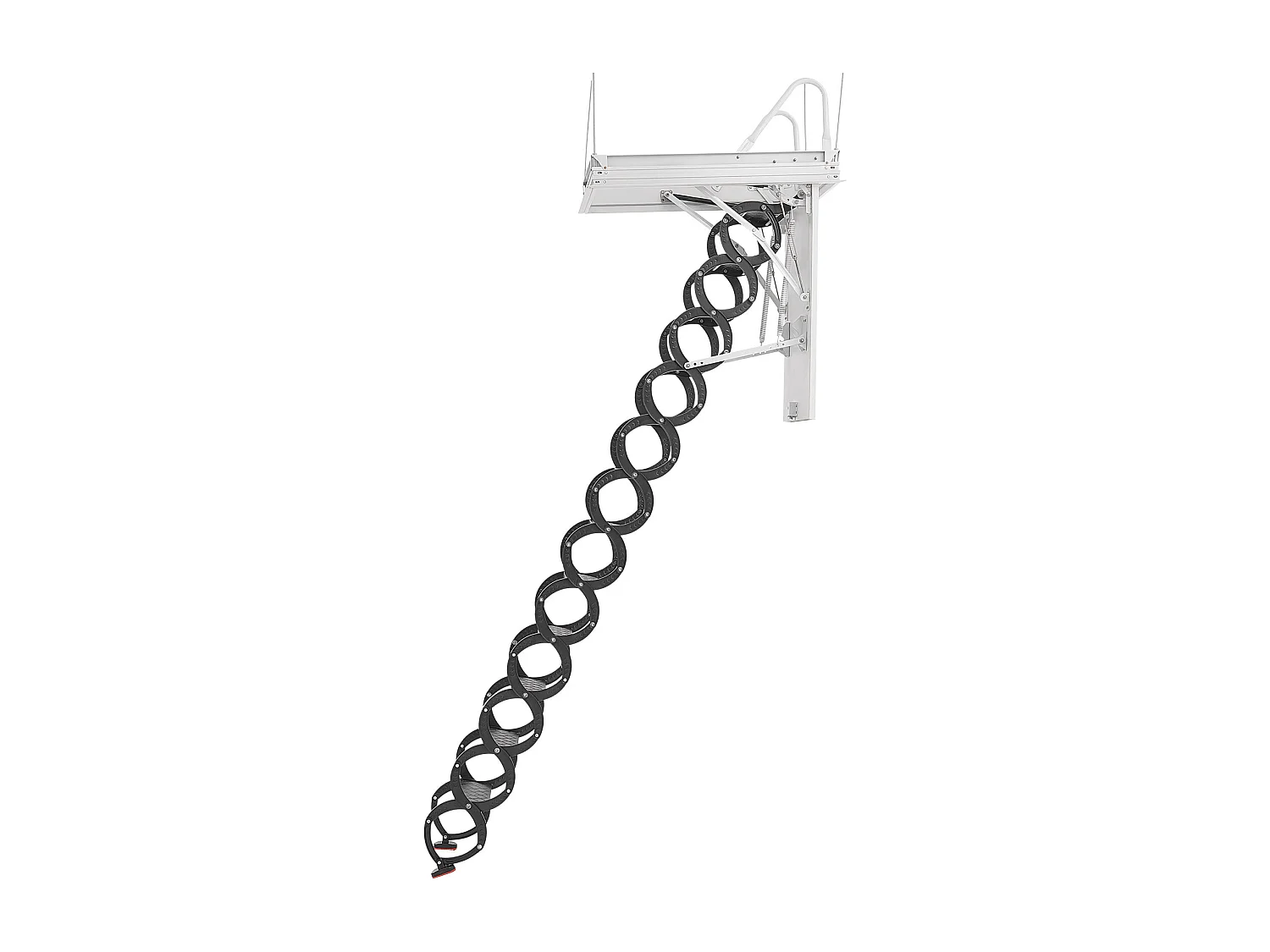 Échelle SucceBuy de Grenier Rétractable, Capacité de Charge 299,4 kg, Adaptée pour une Hauteur d'Installation de 2,9 à 3,1 m, Ouverture 100 x 69.85 cm