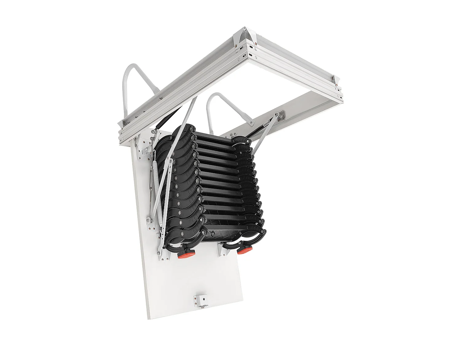 Échelle SucceBuy de Grenier Rétractable, Capacité de Charge 299,4 kg, Adaptée pour une Hauteur d'Installation de 2,9 à 3,1 m, Ouverture 100 x 69.85 cm