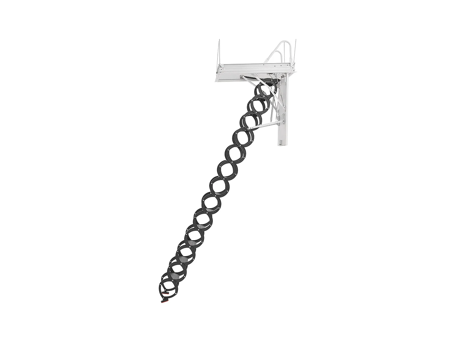 Échelle SucceBuy de Grenier Rétractable, Capacité 299,4 kg, Adaptée pour une Hauteur d'Installation de 3,2 à 3,35 m, Ouverture de 100 x 69.85 cm