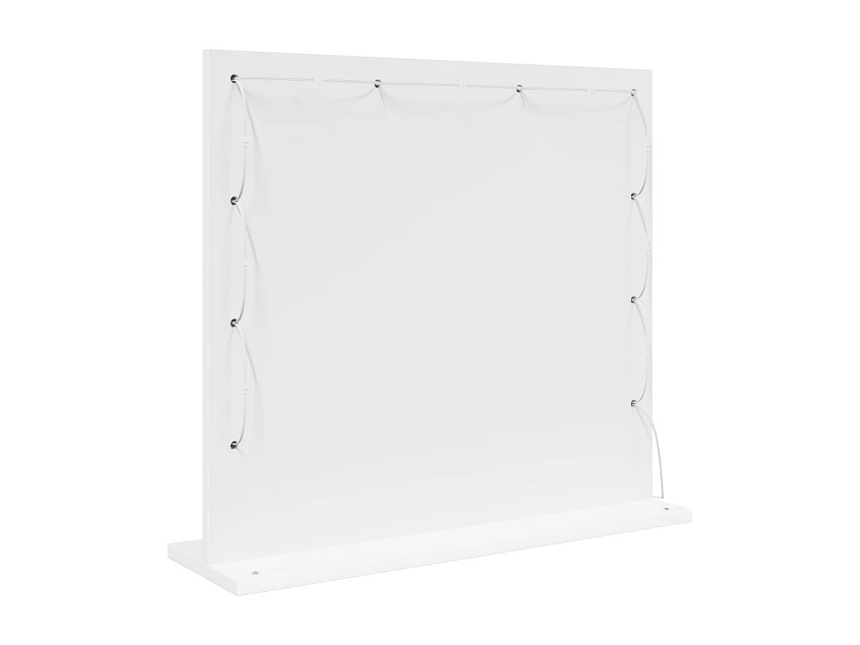 Miroir de maquillage avec éclairage LED Blanc 60x55x18 cm