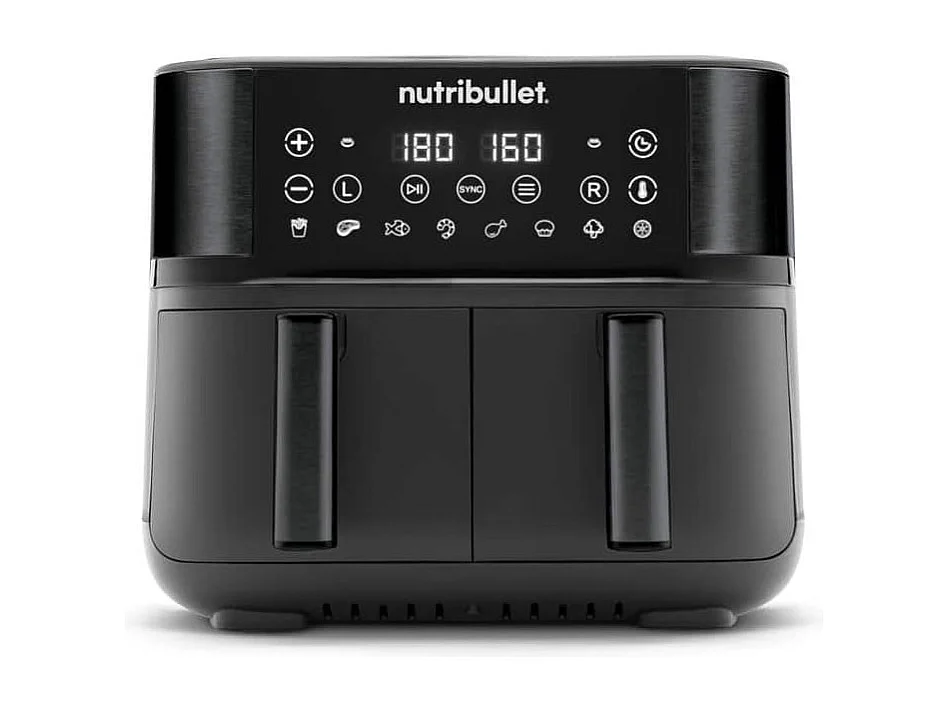 Fritteuse Nutribullet Air Fryer Double Bac NBA081B 2850 W Schwarz