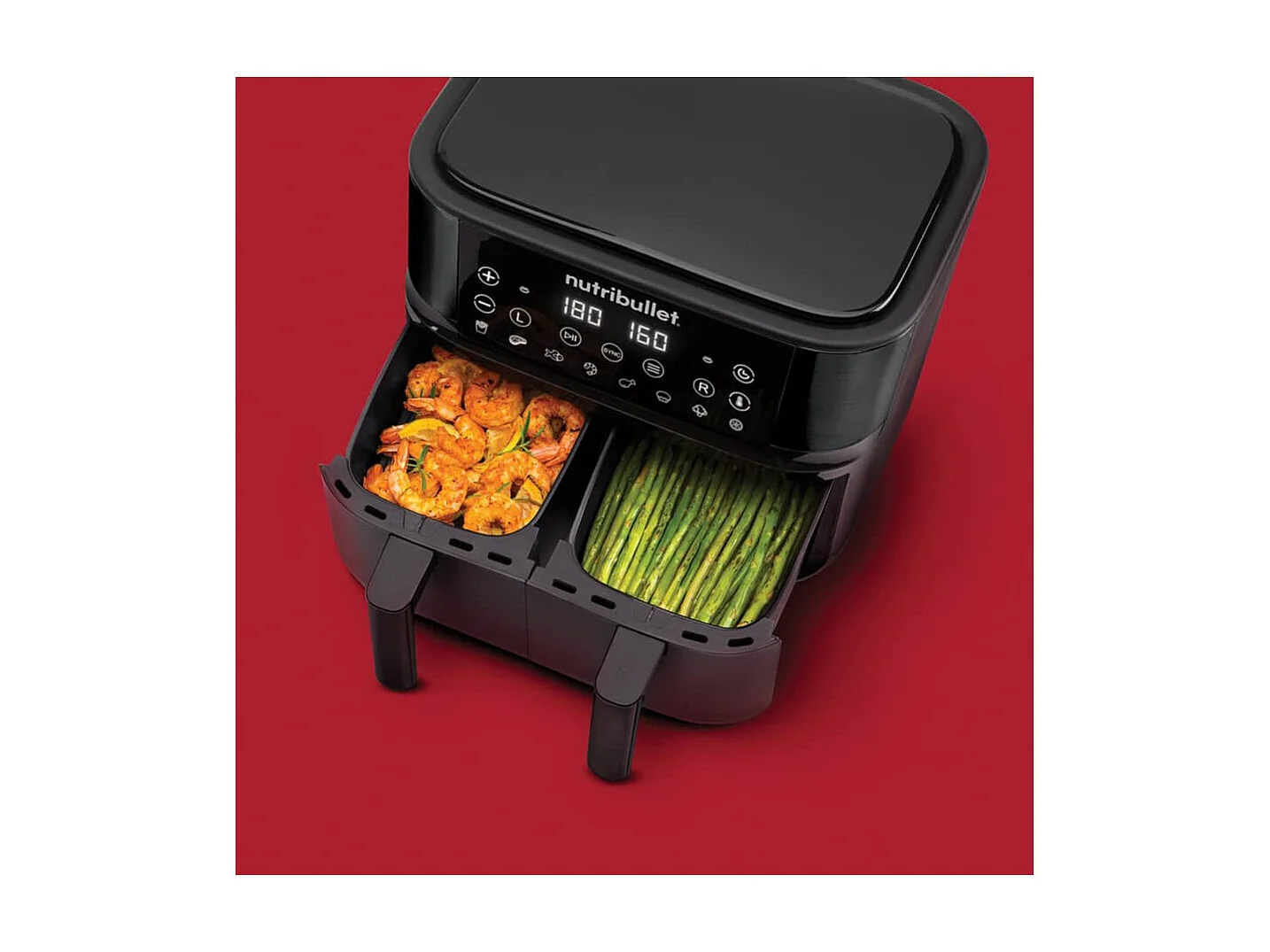 Fritteuse Nutribullet Air Fryer Double Bac NBA081B 2850 W Schwarz