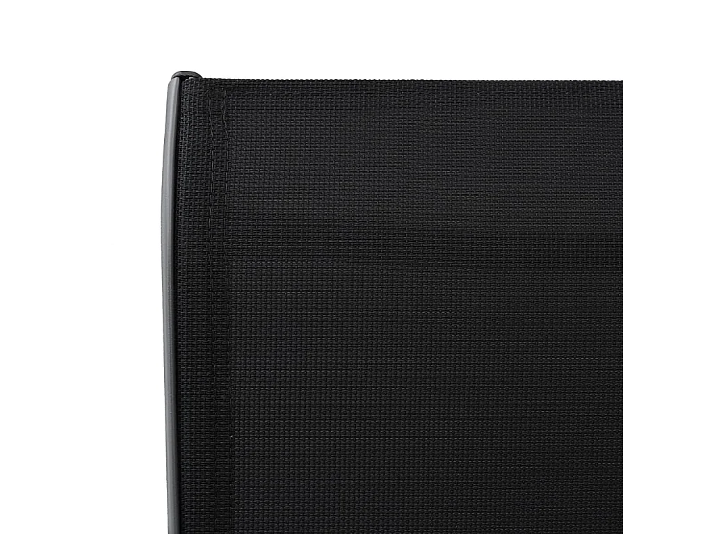 Lucien-Jules  Garten-Barstühle 2 Stk. Schwarz Textilene