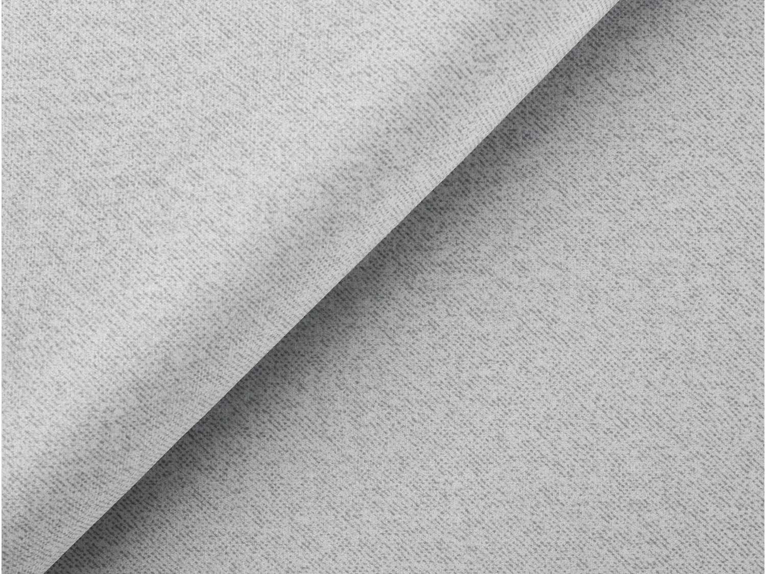 Canapé d’angle moderne avec ottomane et pieds hauts en métal noir, en tissu velours gris clair HAGA