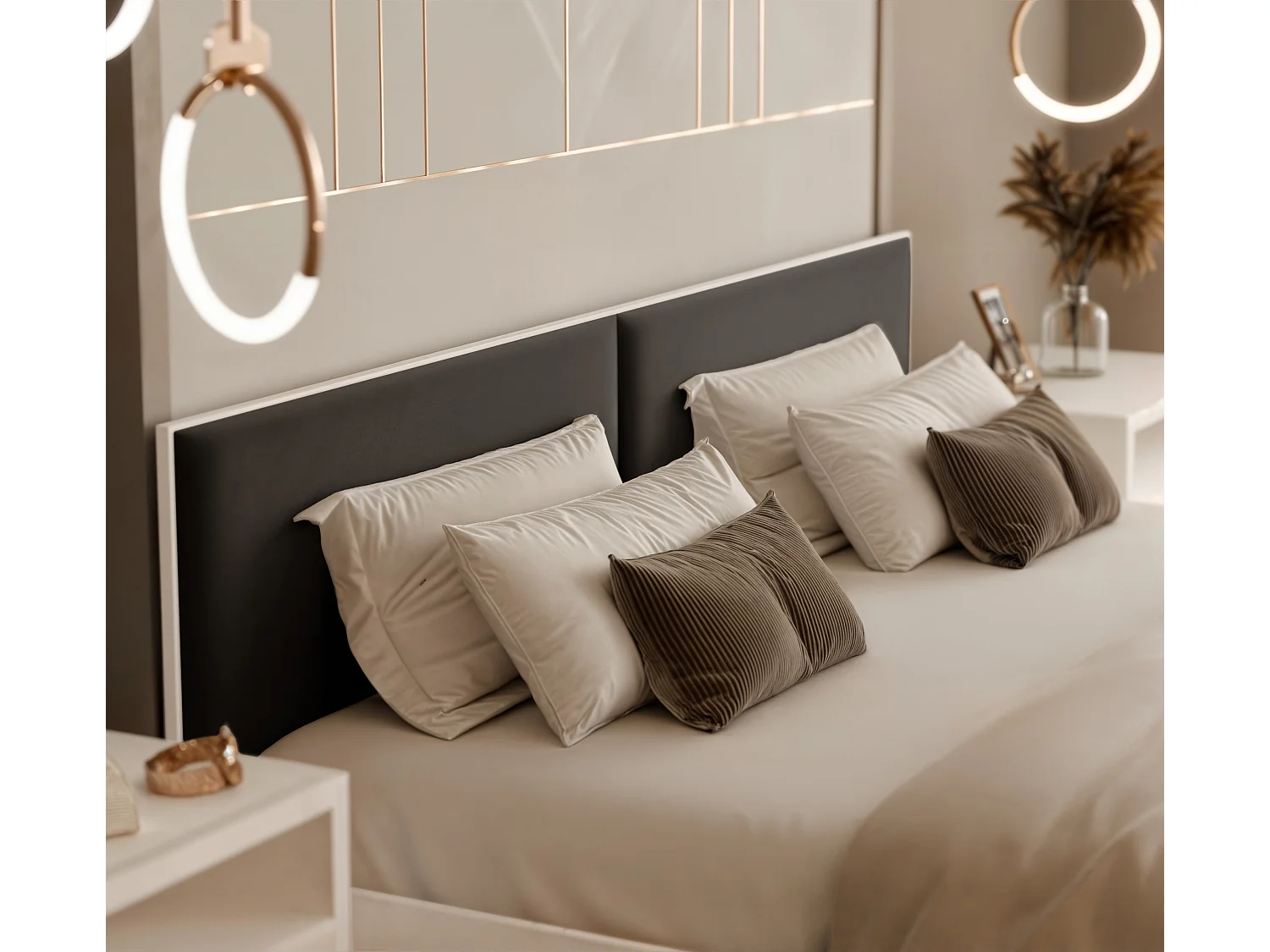 Lit tapissé ATHERIS avec coffre de rangement pour la literie | 120x200 Noir