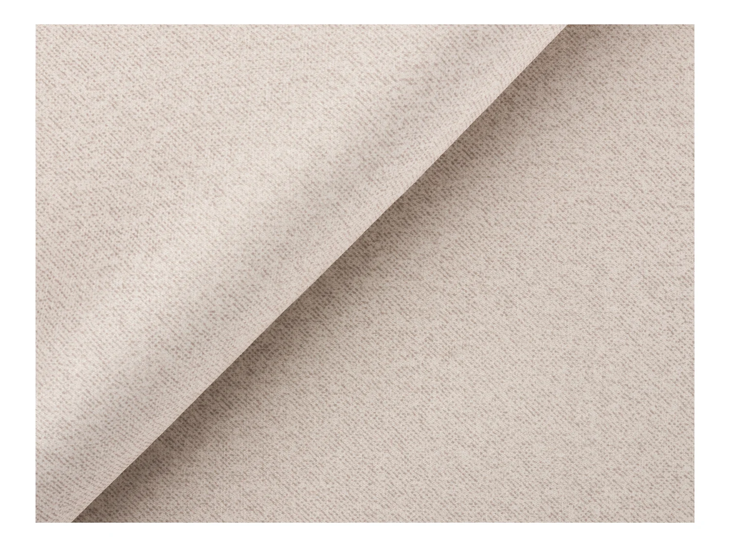 Canapé d’angle moderne avec ottomane et pieds hauts en métal noir, en tissu velours beige HAGA