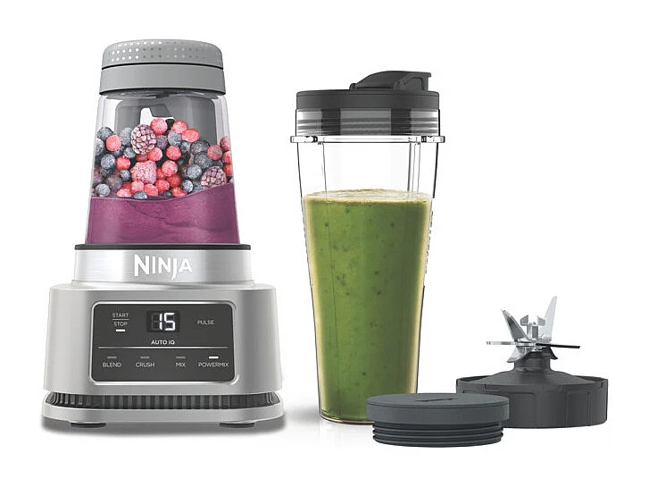 NINJA CB100EU Negro Plata 1100W 700ml Licuadora de Taza