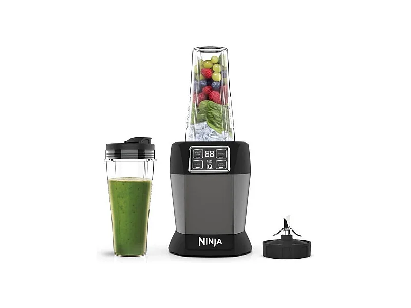 Blender - NINJA - BN495EU - 1000 W - 2 x 700 ml - Gris Noir