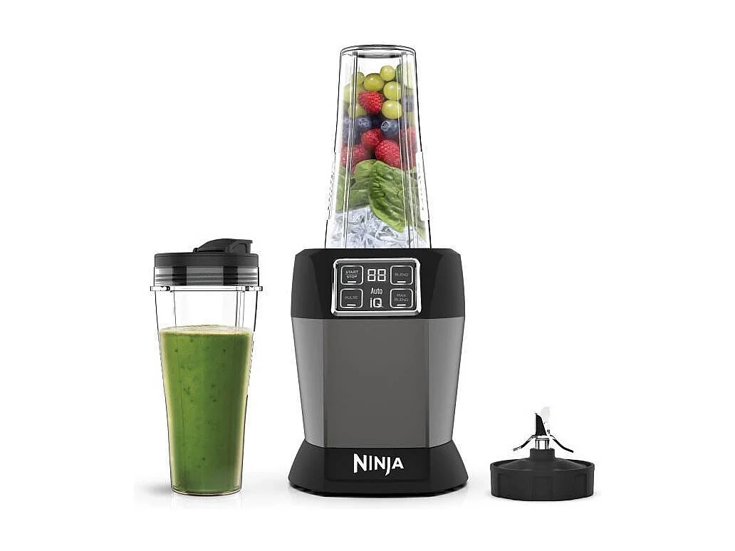 Blender - NINJA - BN495EU - 1000 W - 2 x 700 ml - Gris Noir