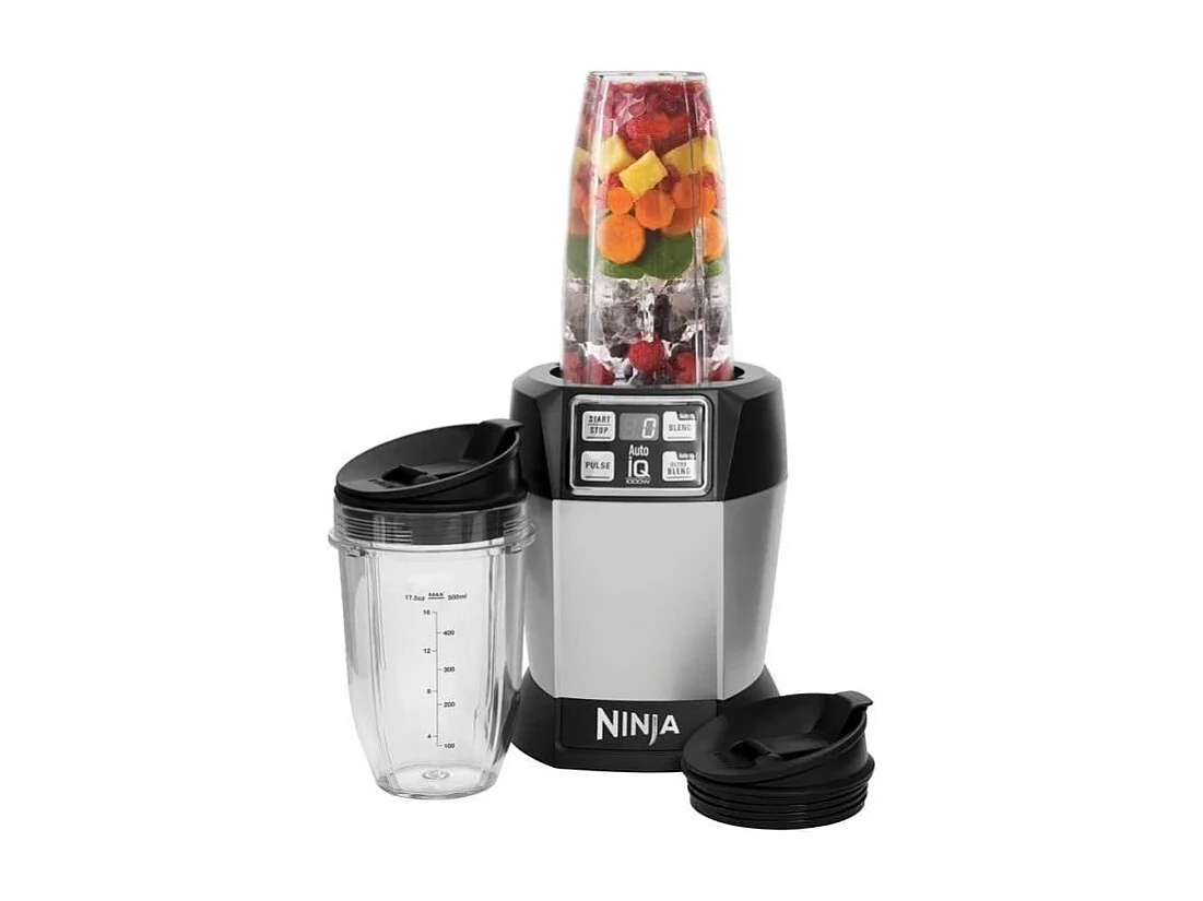 Blender - NINJA - BN495EU - 1000 W - 2 x 700 ml - Gris Noir