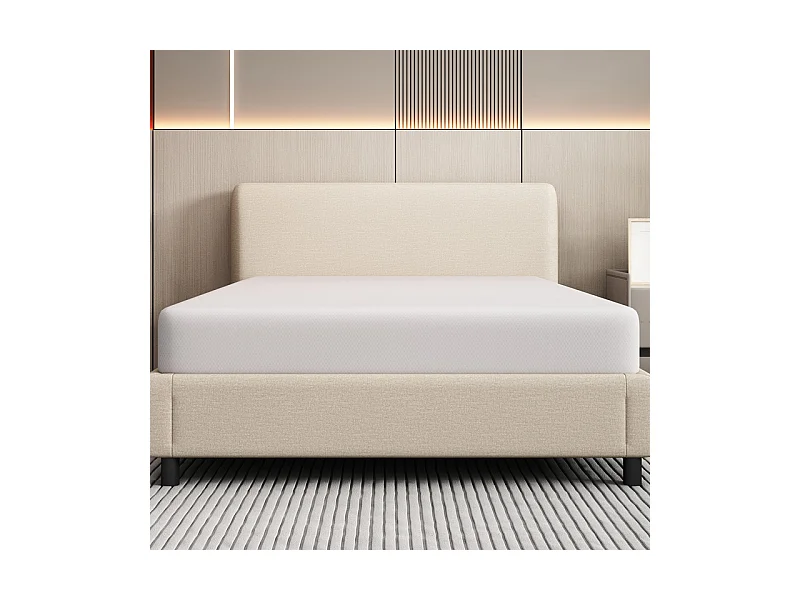 Matelas Mémoire de Forme 90x200 cm, avec surmatelas amovible, ép.16cm, Certifié Oeko-Tex, Respirant, Fermeté Moyenne