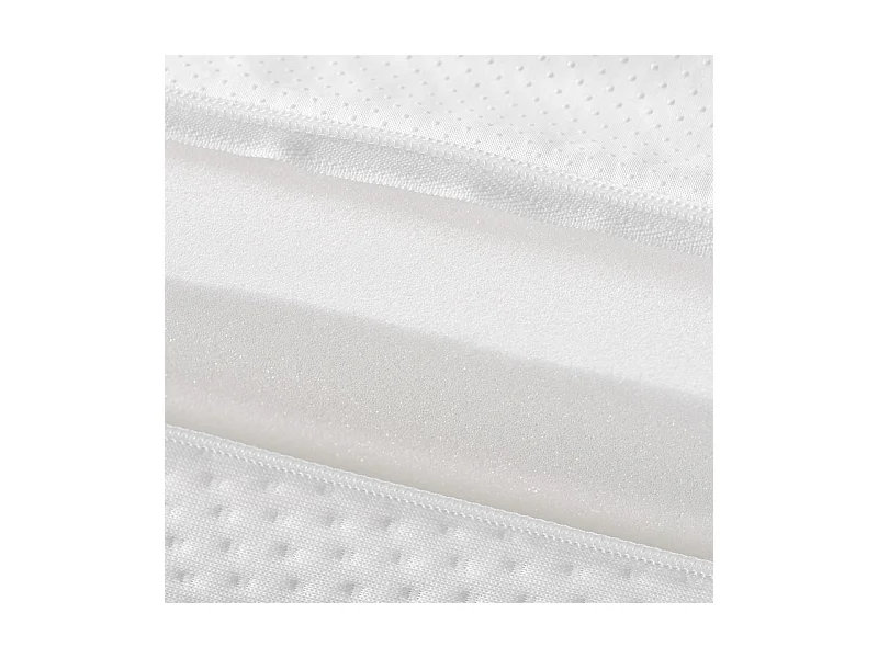 Matelas Mémoire de Forme 90x200 cm, avec surmatelas amovible, ép.16cm, Certifié Oeko-Tex, Respirant, Fermeté Moyenne