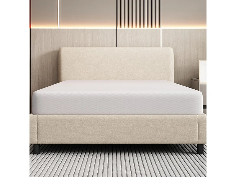 Matelas Mémoire de Forme 90x200 cm, avec surmatelas amovible, ép.16cm, Certifié Oeko-Tex, Respirant, Fermeté Moyenne