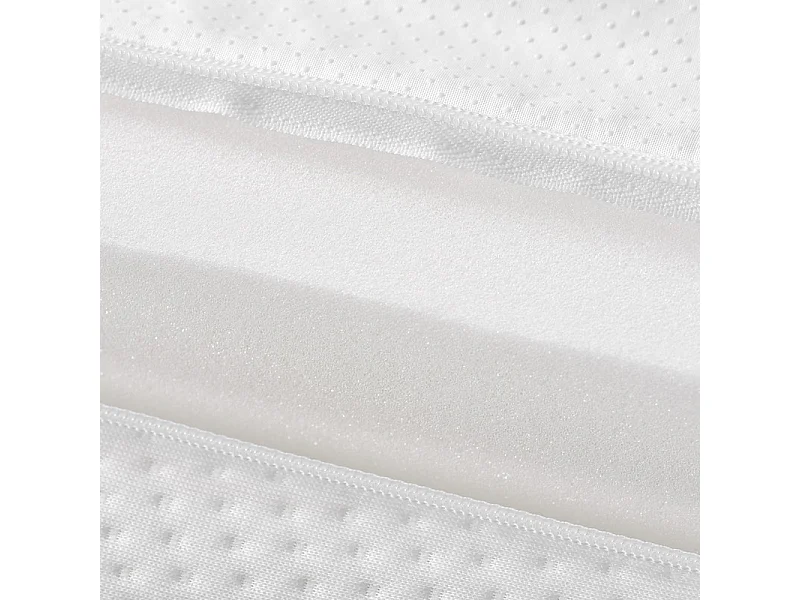 Matelas Mémoire de Forme 90x200 cm, avec surmatelas amovible, ép.16cm, Certifié Oeko-Tex, Respirant, Fermeté Moyenne