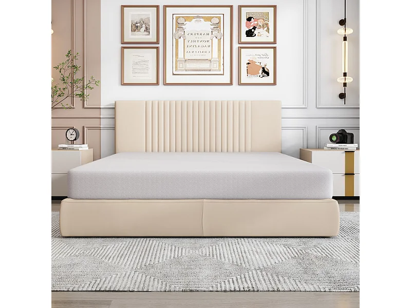 Colchão de espuma viscoelástica 140x200 cm, com sobrecolchão amovível, com 16 cm de espessura, com certificação Oeko-Tex, respirável e de firmeza média