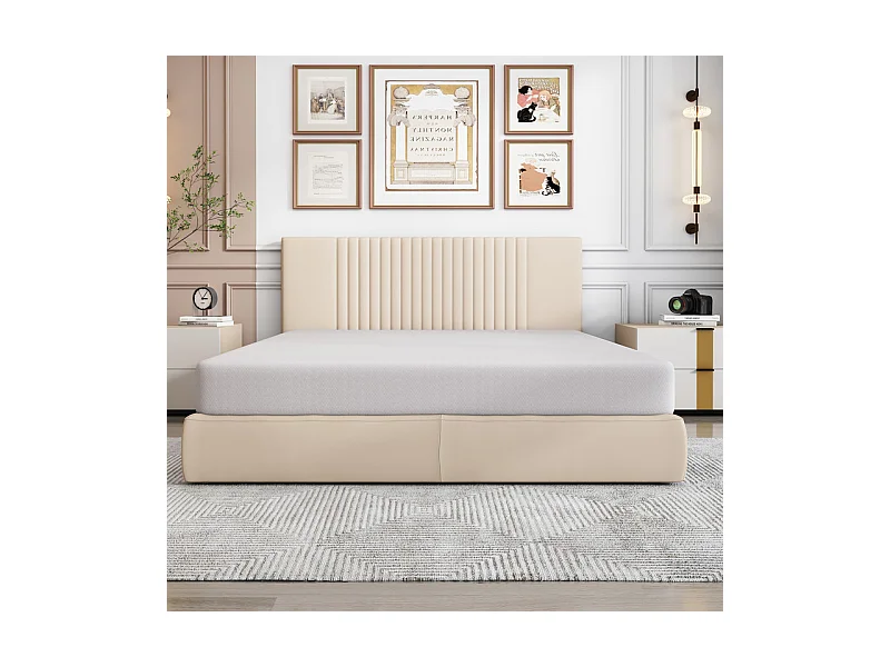 Memory Foam-Matratze 140 x 200 cm, mit abnehmbarer Matratzenauflage, 16 cm dick, Öko-Tex-zertifiziert, atmungsaktiv, mittlerer Härtegrad