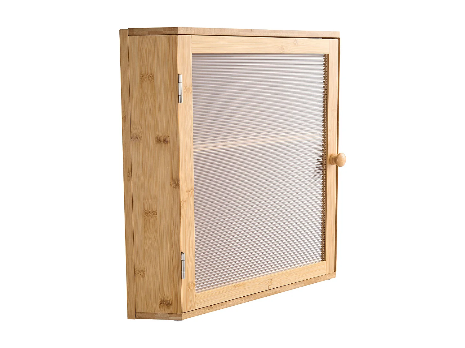 Boîte à Pain SucceBuy d'Angle de Comptoir de Cuisine à 2 Niveaux, Récipient de Stockage pour Pain au Style Rustique, Grande Capacité, Rangement Alimentaire