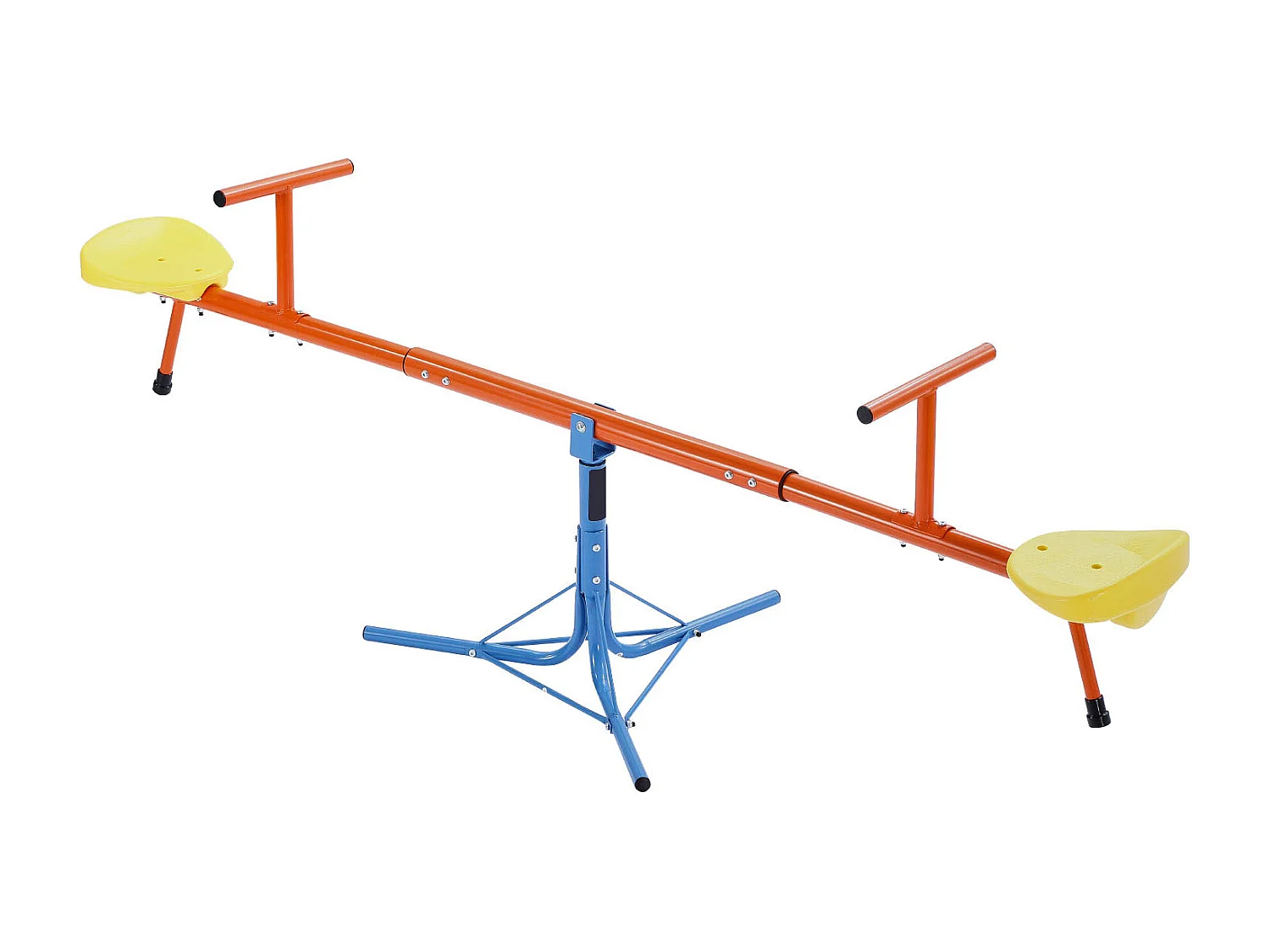 Columpio de Balancín SucceBuy para Niños, Capacidad 45,4 kg por Asiento, con Asas Ergonométricas, Patas de Soporte de 3 Ramas, Rotación 360°