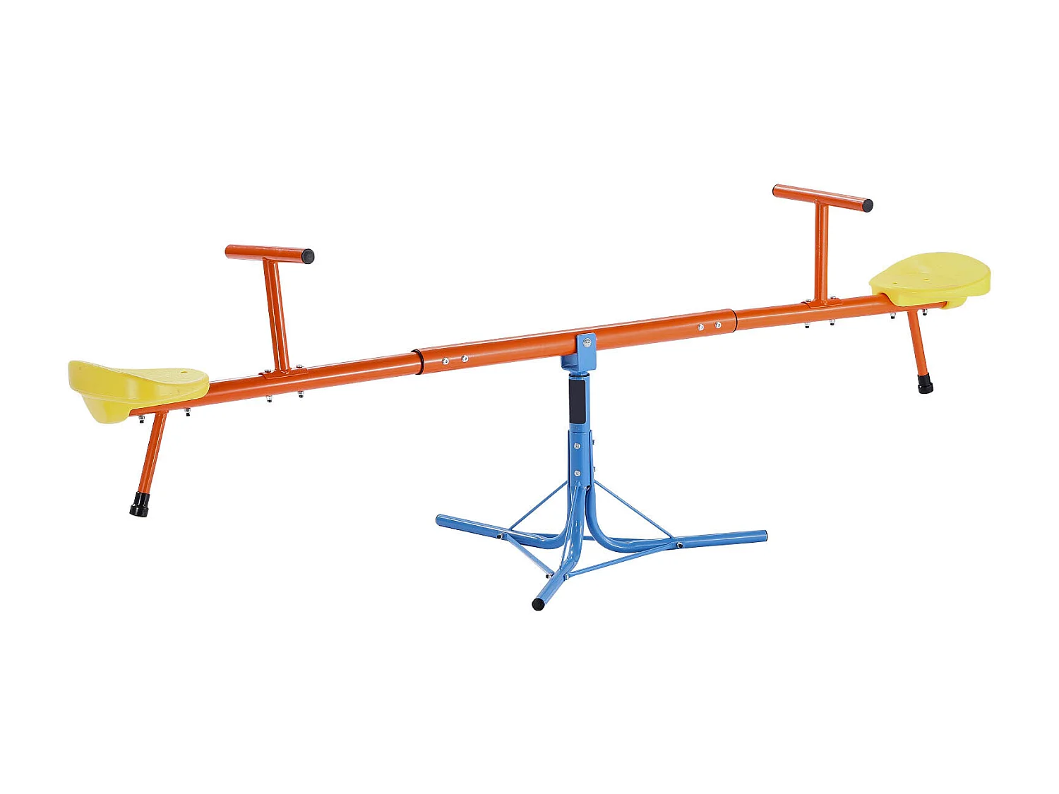 Columpio de Balancín SucceBuy para Niños, Capacidad 45,4 kg por Asiento, con Asas Ergonométricas, Patas de Soporte de 3 Ramas, Rotación 360°