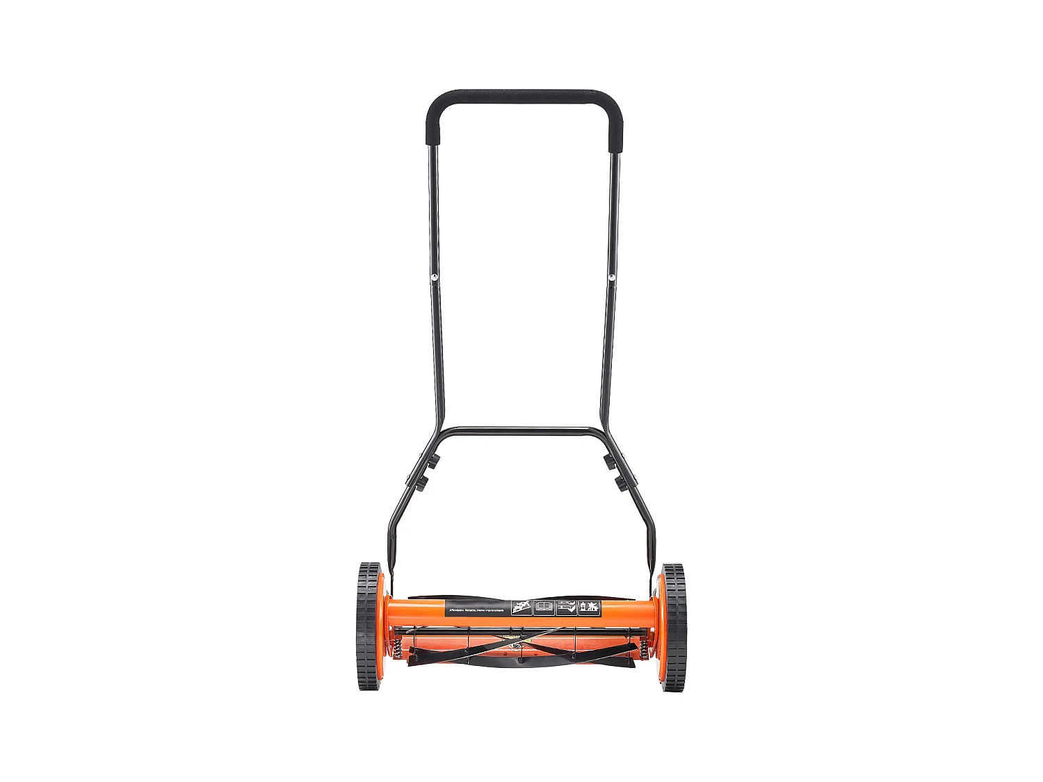 Tondeuse à Gazon SucceBuy Manuelle à Rouleau, Largeur de Coupe de 45 cm, Conception à 5 Lames, Hauteur de Coupe Réglable de 3,5 à 6,2 cm, Sac de Ramassage