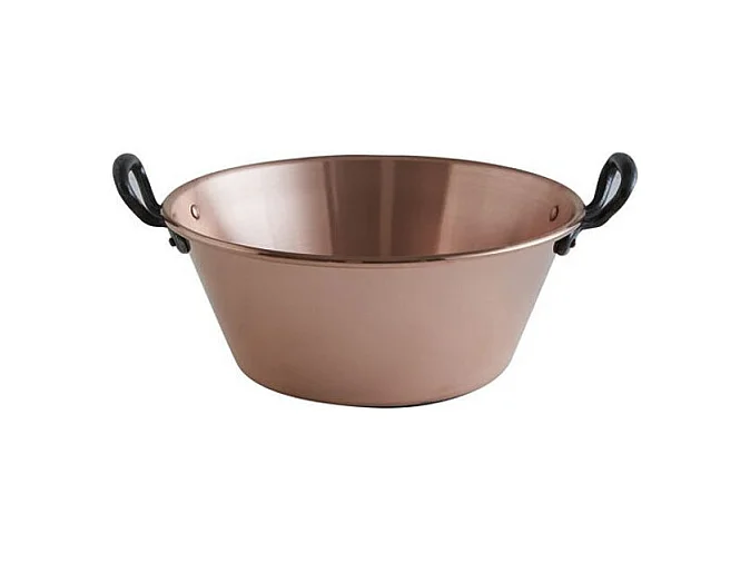 Bassine à confiture en cuivre 26cm 3L induction Baumalu - Faites vos confitures maison comme autrefois !