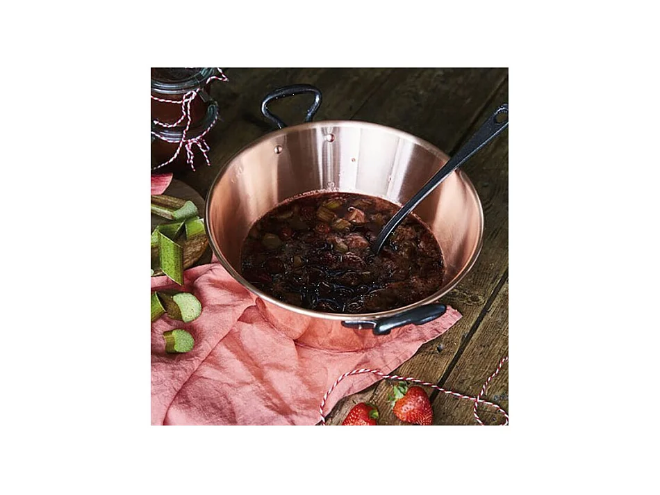 Bassine à confiture en cuivre 26cm 3L induction Baumalu - Faites vos confitures maison comme autrefois !