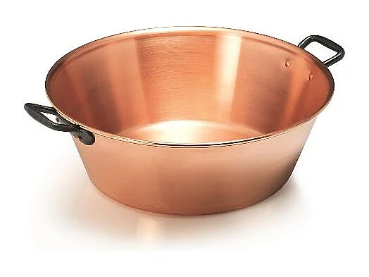 Bassine à Confiture en Cuivre 38 cm 9L - Poignée en Fonte Nature et Saveurs