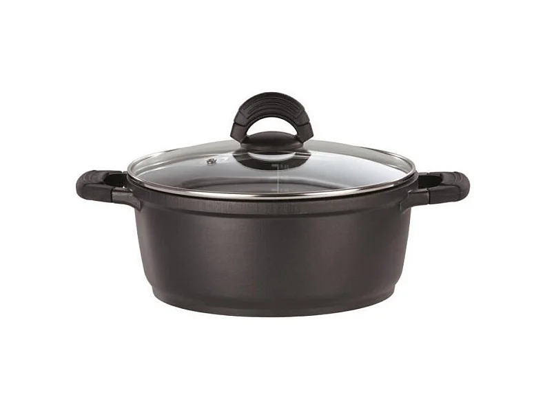 Faitout fonte d'aluminium - GSW - SILCOGUSS - 28 cm - Induction - Noir