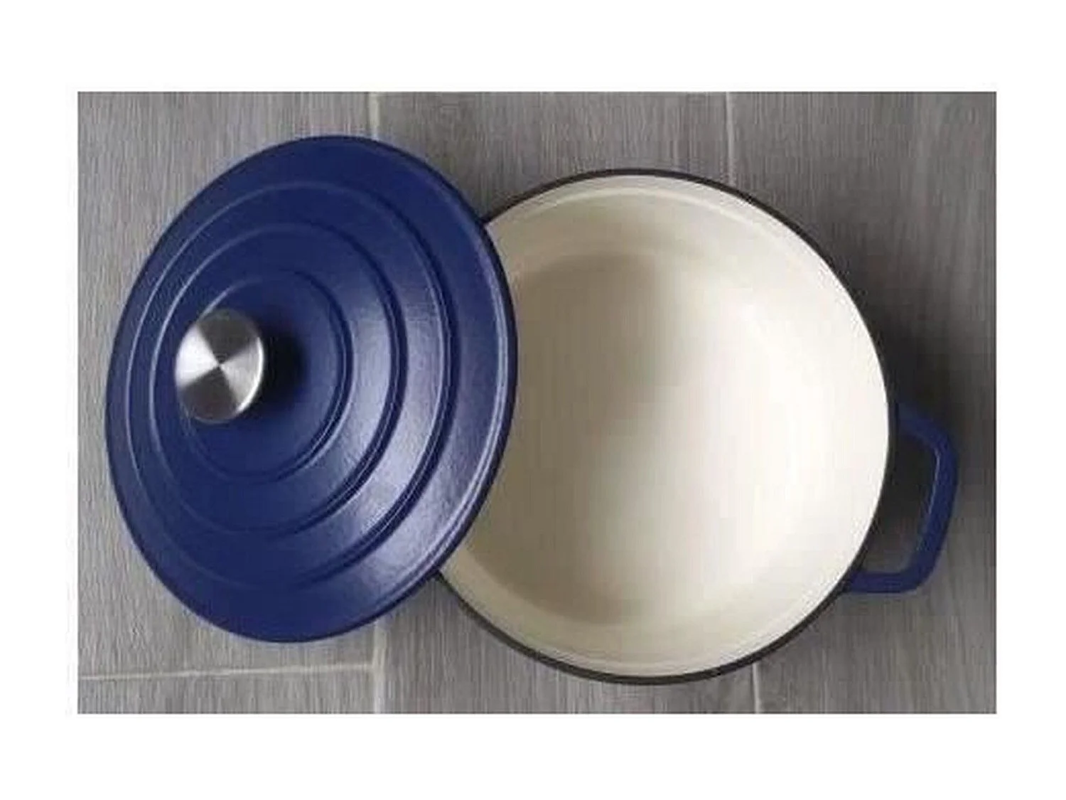 GSW - Blue Magic - Marmite - Ø 24 cm - Fonte d'acier - Bleu - Tous feux dont induction