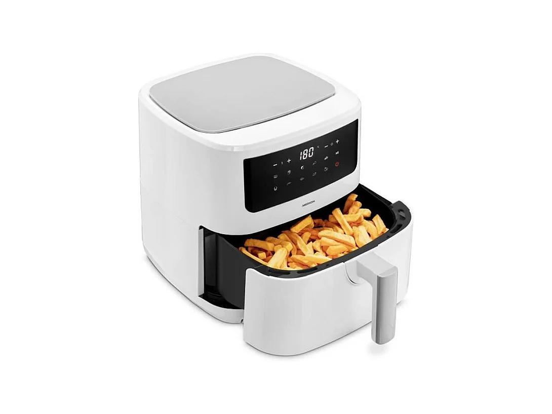 Friteuse a Air Chaud - MEDION - 50073000 - 2150 W - Ecran tactile - 9 programmes - Blanc