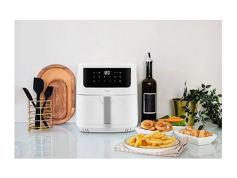 Friteuse a Air Chaud - MEDION - 50073000 - 2150 W - Ecran tactile - 9 programmes - Blanc