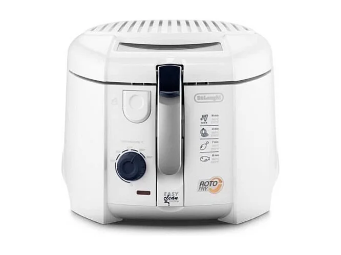 Friteuse DELONGHI F28311 - Acier inoxydable - 1800W - Capacité 1,2L - Systeme Easy Clean - L36,1 x P31 x H23,9 cm - Blanc