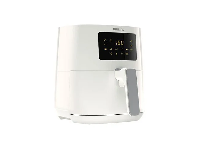 PHILIPS Airfryer Essential Compact Digital HD9252/00, Friteuse sans huile, 0,8kg, Technologie Rapid Air, 7 préréglages, Blanc