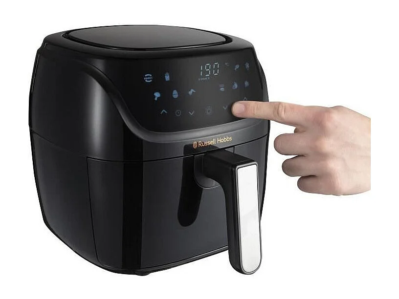 Friteuse a air - RUSSELL HOBBS - SatisFry Medium 4L - 27160-56 - 1350 W - 4 L - 10 programmes - Noir