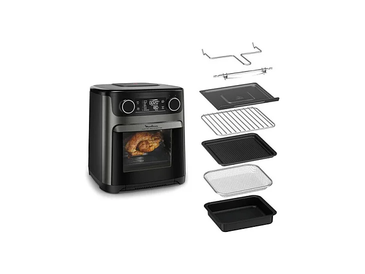 Four AirFryer Moulinex Easy Fry Multifonction Combi air fryer et four AL5558F0 1800 W Noir