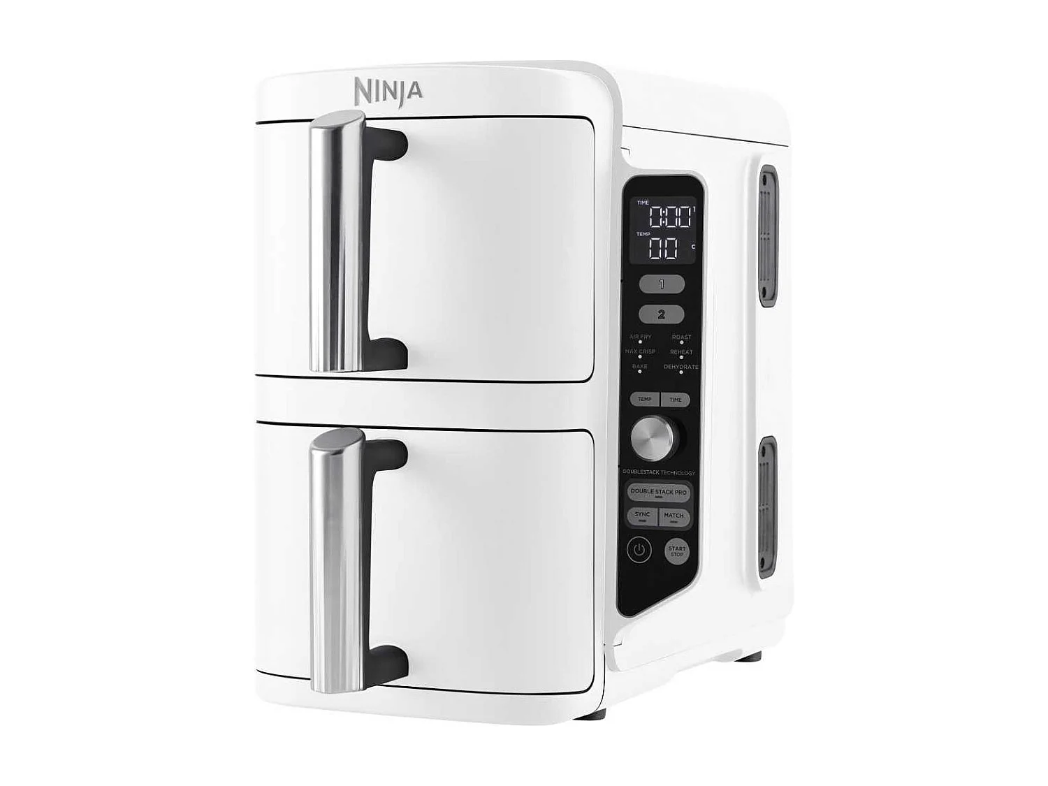 Friteuse sans huile NINJA - Double Stack XL SL400EUWH - Capacité 9,5L - 6 programmes de cuisson - Blanc - 2470W