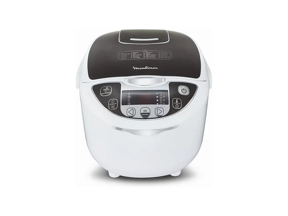 MOULINEX MK708E10 Multicuiseur electrique 15 en 1 - 750W - Blanc/Gris