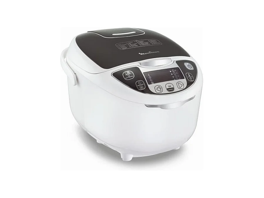 MOULINEX MK708E10 Multicuiseur electrique 15 en 1 - 750W - Blanc/Gris