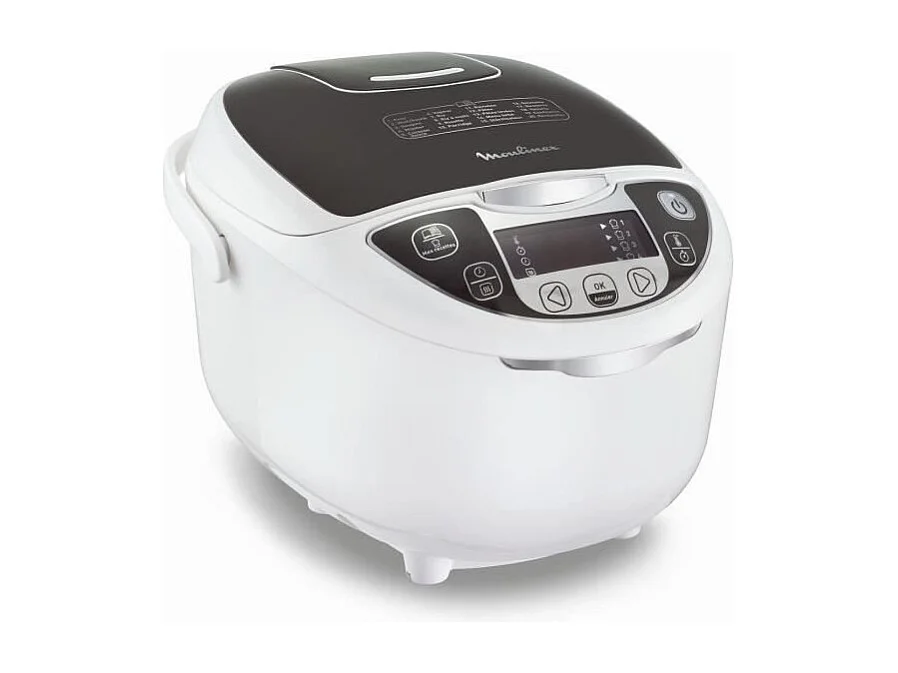 MOULINEX MK708E10 Multicuiseur electrique 15 en 1 - 750W - Blanc/Gris