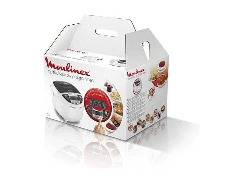 MOULINEX MK708E10 Multicuiseur electrique 15 en 1 - 750W - Blanc/Gris