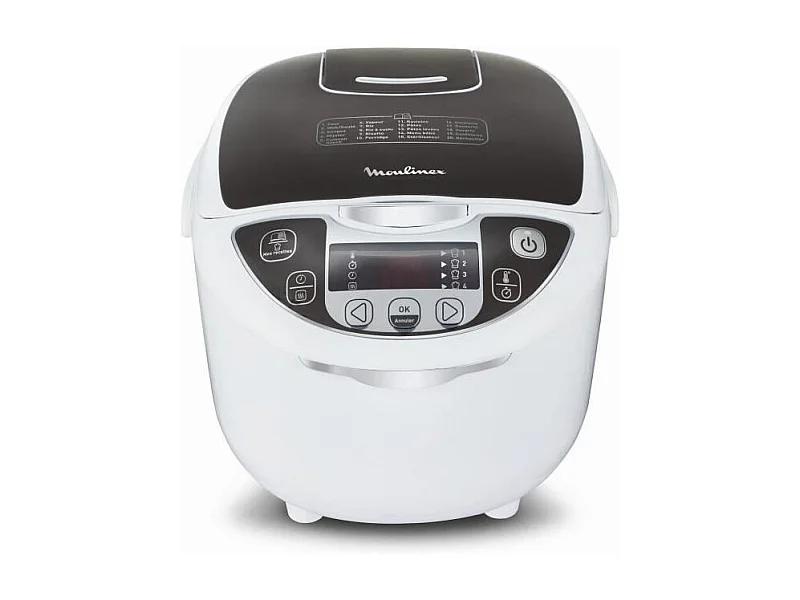 MOULINEX MK708E10 Multicuiseur electrique 15 en 1 - 750W - Blanc/Gris