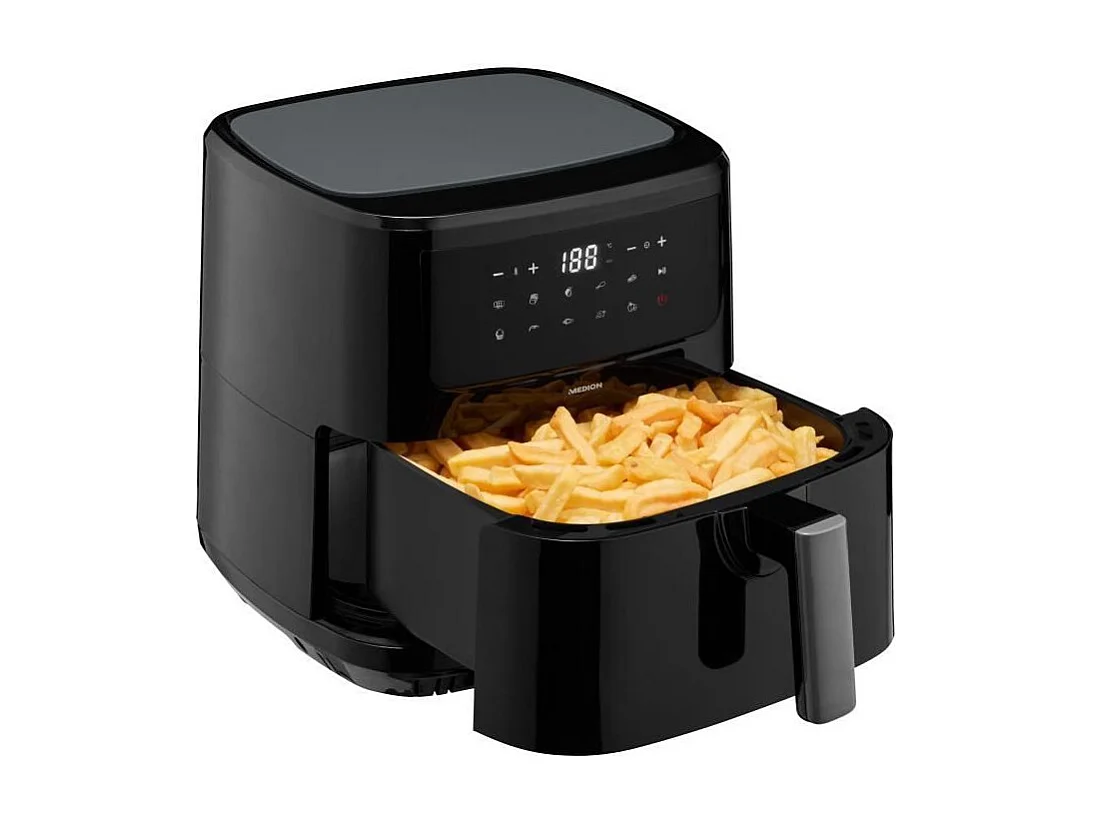 Friteuse a Air Chaud - MEDION - 50072999 - 2150 W - Ecrant tactile - 9 programmes - Noir