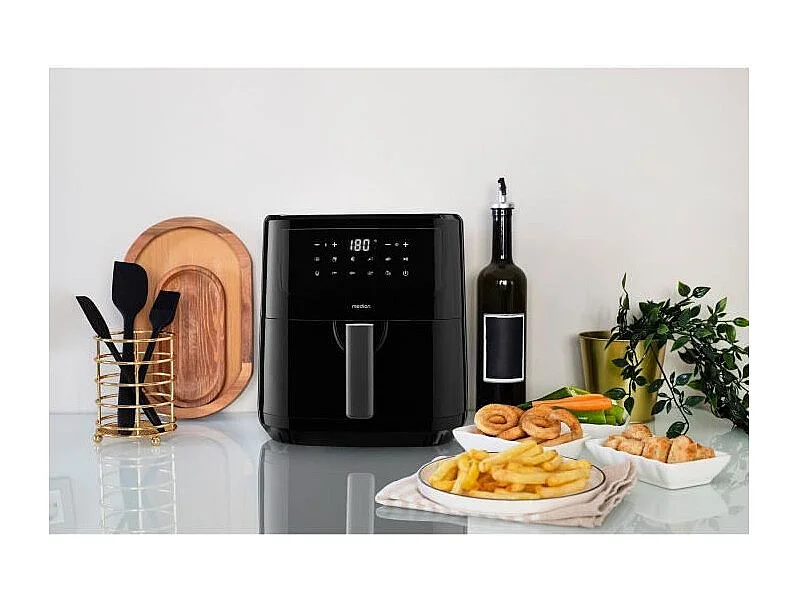 Friteuse a Air Chaud - MEDION - 50072999 - 2150 W - Ecrant tactile - 9 programmes - Noir