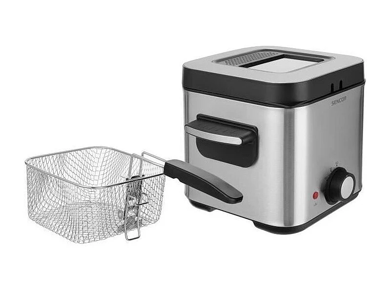 Friteuse - SENCOR - SFR 6200SS - 900 W - 1,5 L - Noir / Acier inoxydable