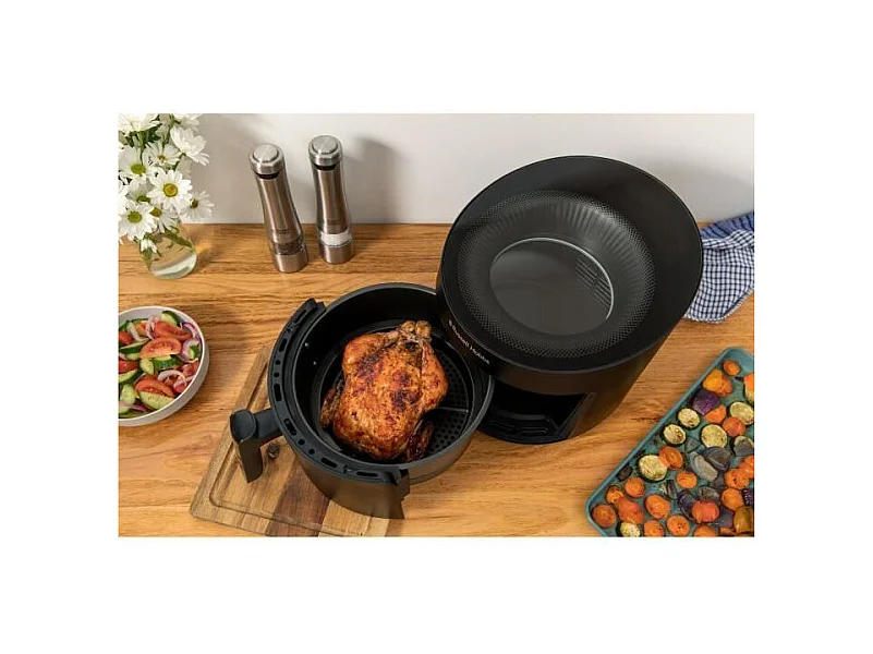 Friteuse sans huile RUSSELL HOBBS - SatisFry Air Panoramic 27420-56 - Capacité 5L - 10 programmes de cuisson - 1500W - Noir