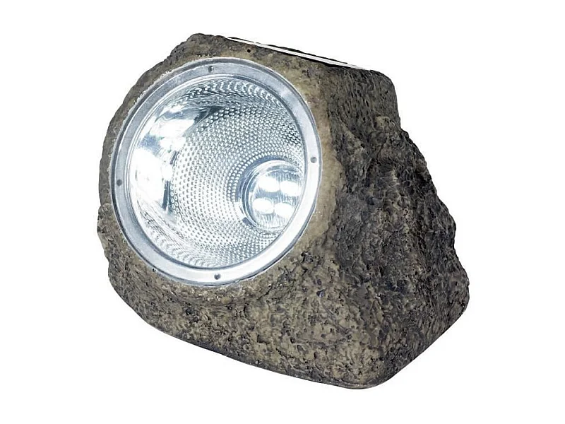 PolyresinSolarstrahler – GALIX – Rocher – 10 Lumen – Braun – LED