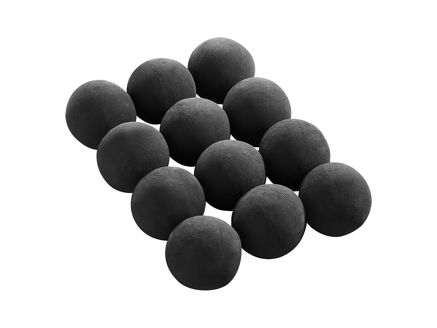 Boules en Céramique pour Cheminée à Gaz SucceBuy, Lot de 12, Pierres de Lave Rondes 10 cm, Pierres Décoratives Réutilisables pour Foyer Gaz Propane, Terrasse